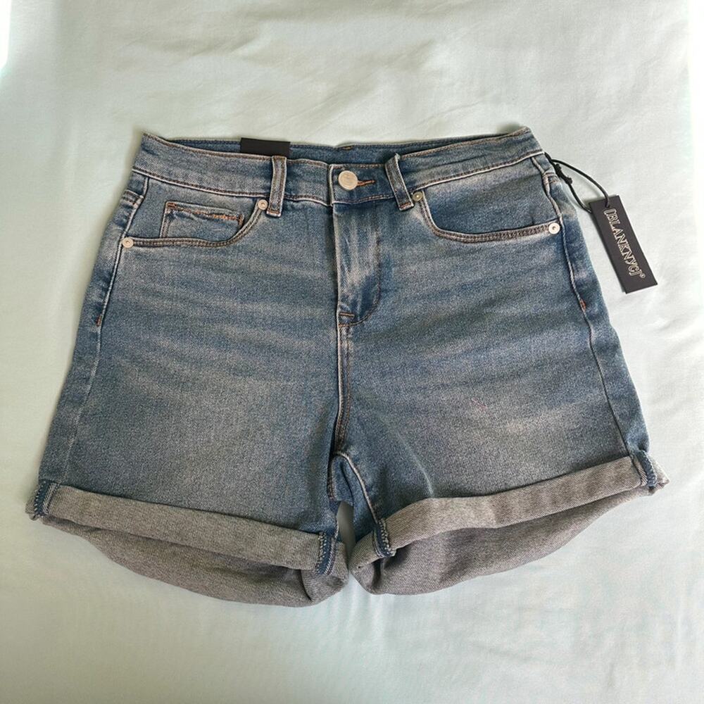 Blank NYC Roll Cuff Boyfriend Denim Shorts